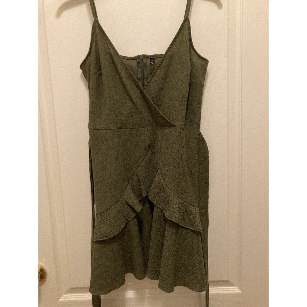 Zaful dress cocktail dress spagetti straps‎ green Small EUC Slip Dress Gorgeous - Picture 3 of 6
